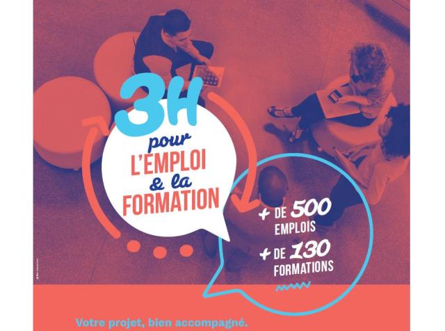 3h pour l'emploi affiche