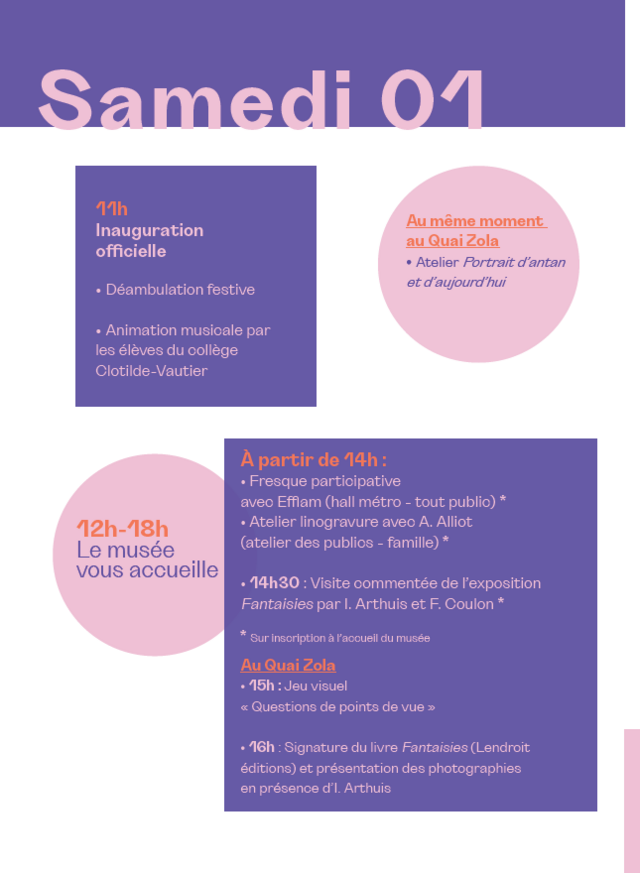 Programme du week-end inaugural