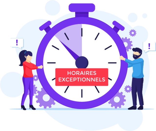 Horaires exceptionnels